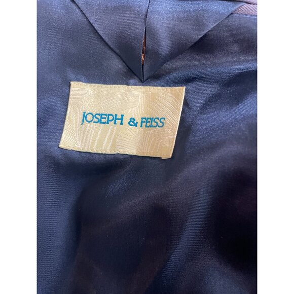 Joseph & Feiss Mens Vintage Blue Sport Coat Blazer 46S 100% Silk Classic Style - Picture 8 of 10